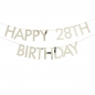 Preview: Girlande - Happy Birthday mit Zahlen - Gold